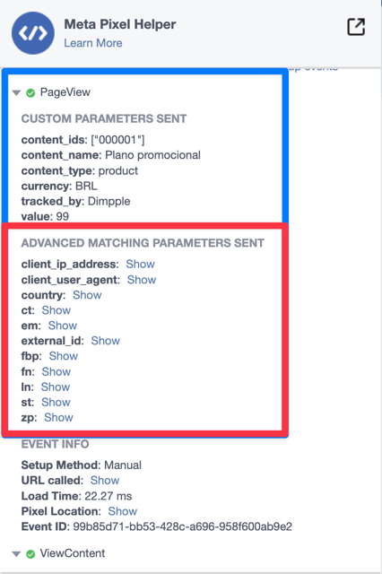 Pixel depois da otimização com Dimpple - Advanced Matching Parameters completos